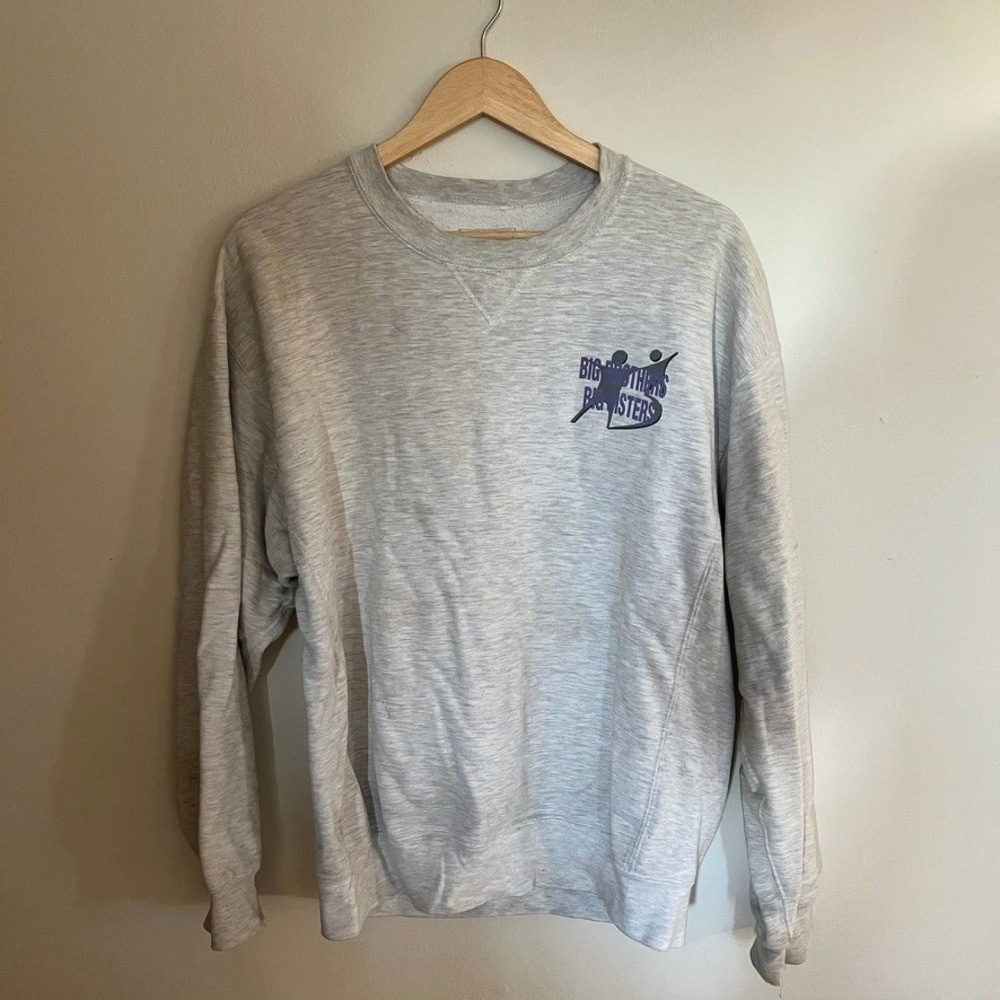 Russell Athletic Pro Cotton Sweatshirt Gray Large Big Brothers Big Sisters